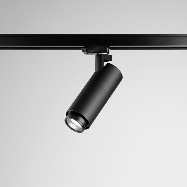 Egger Licht EGG DLS track spot Kelly, 15 - 90°, 3.000K, negru, reglabil, Negru, Studiu / Birou, Metal, Modern