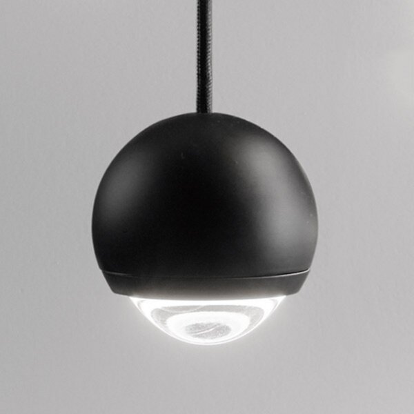 Egger Licht EGG DLS LED lampă suspendată Cleo, negru, reglabil, Negru, Camera de zi / sufragerie, Metal, Modern