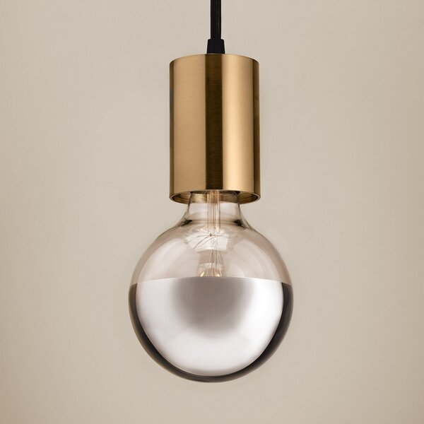Egger Licht EGG DLS lampă suspendată Soho, culoarea alamei, reglabil, Auriu / Alamă, Camera de zi / sufragerie, Metal, Modern