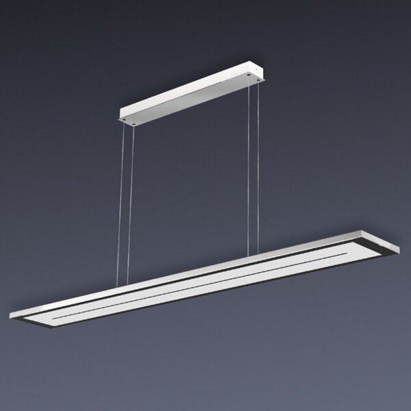 Evotec Zen lampă suspendată LED reglabilă - 108 cm, reglabil, Gri, Camera de zi / sufragerie, Metal, Modern
