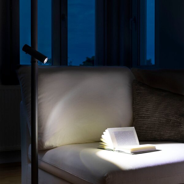 Evotec Lampă LED de terasă Paul Basic, un flux, Negru, Metal, Modern