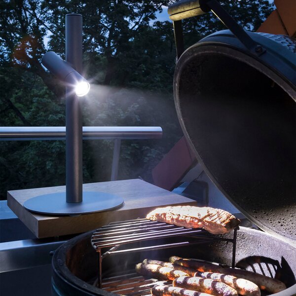 Evotec Lampă LED de terasă Paul Basic, un flux, Negru, Metal, Modern