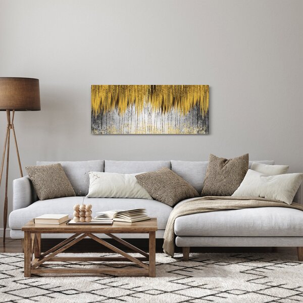 Tablou - Linii de aur (120x50 cm)