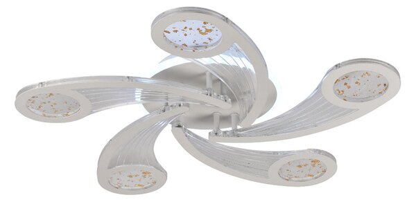 Plafoniera LED Erste Drop 70W 6650lm Dimabila 3CCT Alb Moderna pentru Living Showroom Birou Design Minimalist Economica Corp Iluminat Interior
