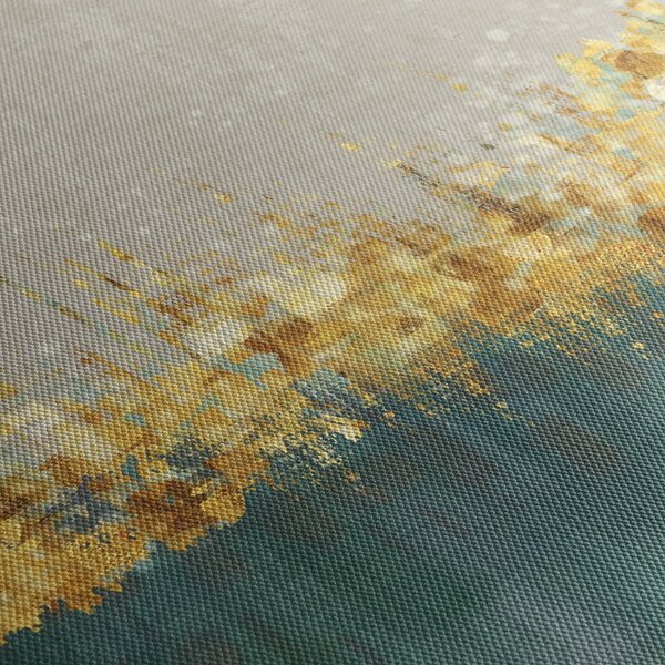 Tablou - Textura cu decor auriu (120x50 cm)