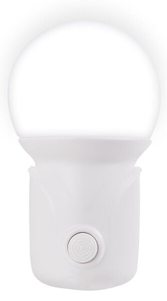 Lampa de veghe Erste Bulb LED 1W IP20 alba, iluminat interior eficient si compact pentru dormitor sau hol, lumina odihnitoare sigura si fiabila