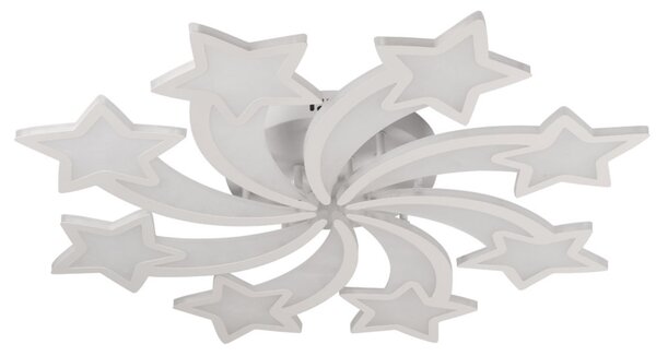 Plafoniera LED Erste Star 145W 11600lm 760x760x95mm Albă Dimmabilă 3CCT cu Telecomandă, Design Modern Avangardist pentru Iluminat Interior Mare