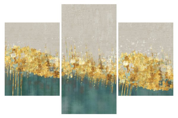 Tablou - Textura cu decor auriu (90x60 cm)