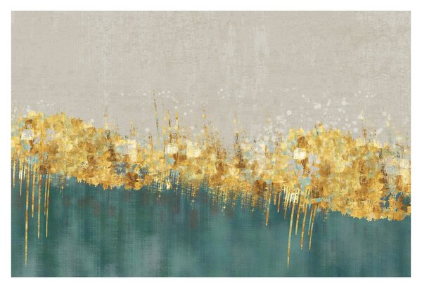 Tablou - Textura cu decor auriu (90x60 cm)