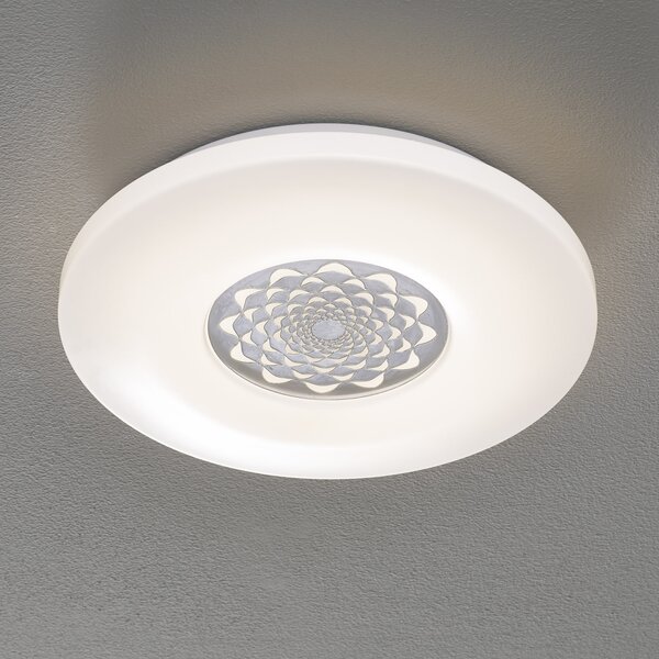 EGLO connect Capasso-C plafonieră LED cu motiv, reglabil, Alb, Hol, Plastic, Modern
