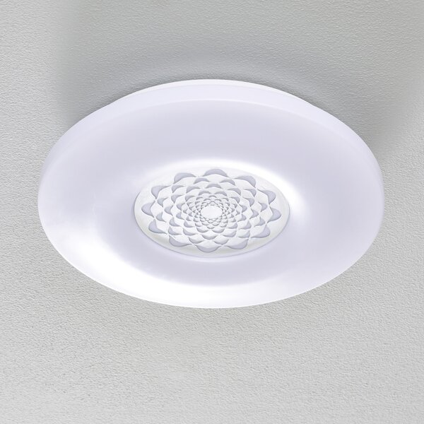 EGLO connect Capasso-C plafonieră LED cu motiv, reglabil, Alb, Hol, Plastic, Modern