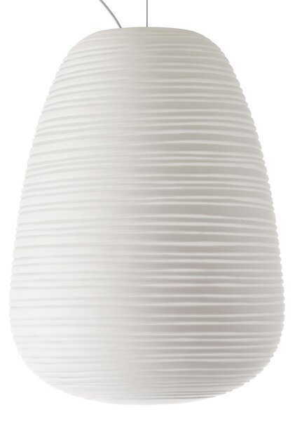 Lustră Pendul Foscarini, Rituals 1, reglabil, Alb, Camera de zi, Sticlă, Design