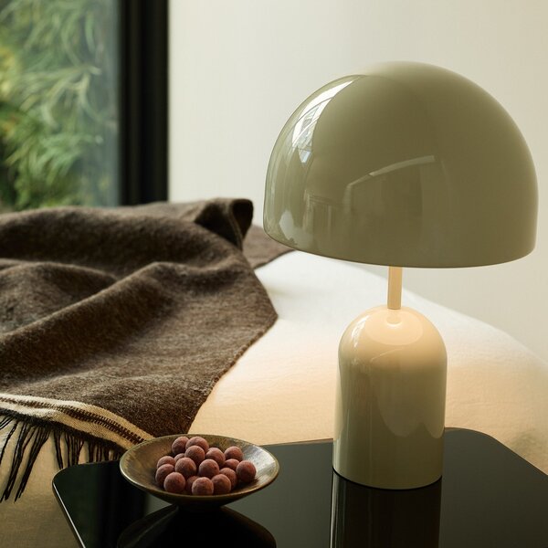Lampă de masă Tom Dixon, Bell, reglabil, Gri, Camera de zi, Metal, Design