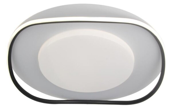 Plafoniera LED Erste Freya 55W 475x87mm Alb-Negru, Corp Iluminat Modern Minimalism, Eficienta Energetica pentru Living, Dormitor, Birou Elegant