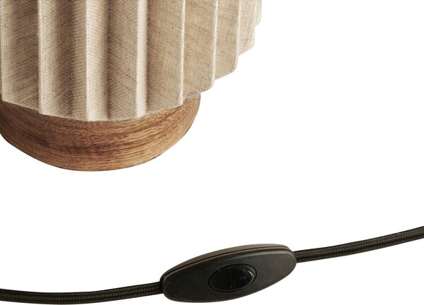 Lampă de masă Watt & Veke, Alba, Maro / Rugină, dormitor, Țesătură / Textil, Design