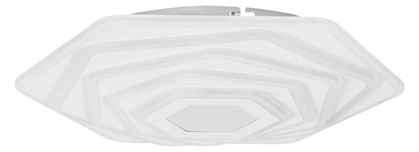 Plafoniera LED Erste Infinity 112W, 500x500x70mm, 3CCT Reglabila cu Telecomanda, Design Modern Alb Metal, Iluminat Eficient pentru Living Spatios