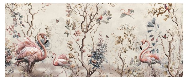 Tablou - Desen de flamingo (120x50 cm)