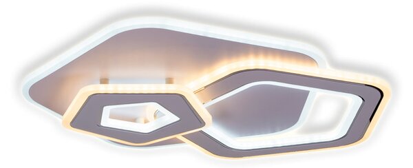 Plafoniera LED Erste Ava 88W Ultra-Slim 510x450x55mm, Telecomanda 3CCT, Design Modern Alb, Iluminat Puternic pentru Living sau Dormitor Elegant