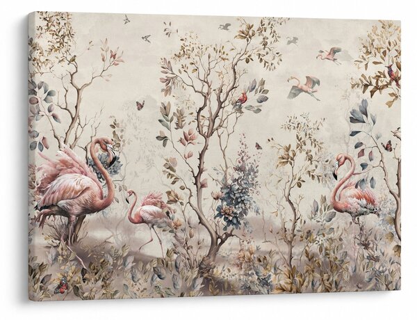 Tablou - Desen de flamingo (70x50 cm)
