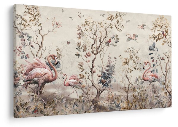 Tablou - Desen de flamingo (90x60 cm)