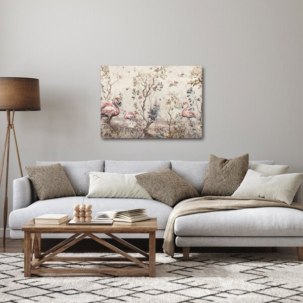 Tablou - Desen de flamingo (70x50 cm)