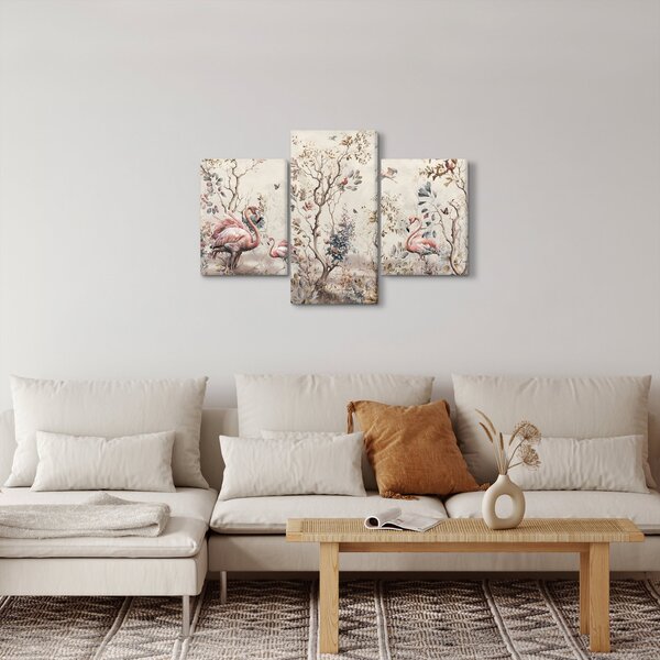 Tablou - Desen de flamingo (90x60 cm)