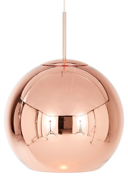 Lustră Pendul Tom Dixon, Copper Round, reglabil, Cupru, Camera de zi, Plastic, Design