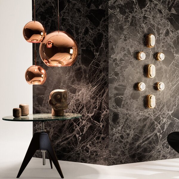 Lustră Pendul Tom Dixon, Copper Round, reglabil, Cupru, Camera de zi, Plastic, Design