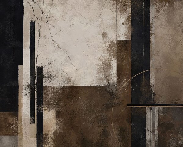 Tapet Compoziție abstractă cu linii și texturi întunecate, Imagini de fundal unice, w05541 : Uwalls.ro