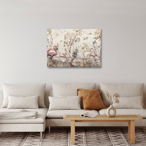 Tablou - Desen de flamingo (70x50 cm)