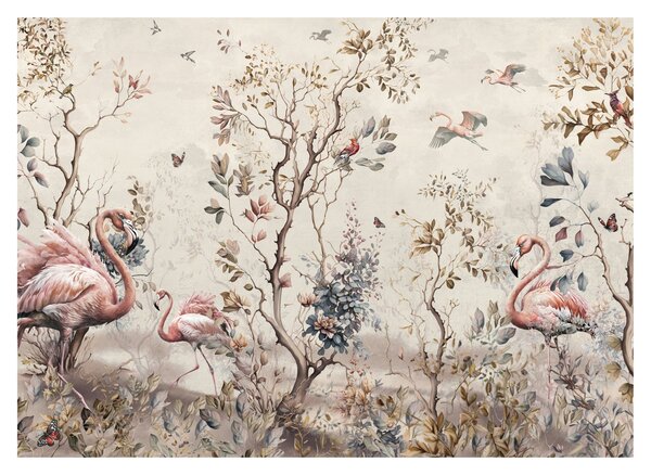 Tablou - Desen de flamingo (70x50 cm)