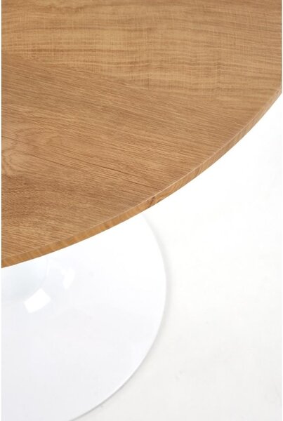 Masa de bucaterie Sting, lemn natural/alb