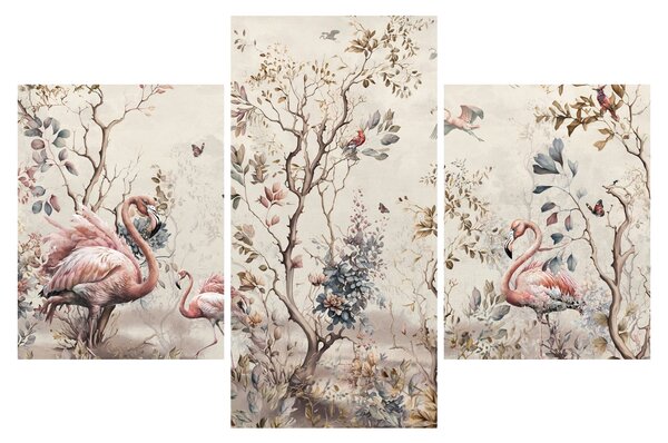 Tablou - Desen de flamingo (90x60 cm)