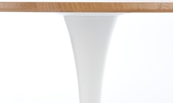 Masa de bucaterie Sting, lemn natural/alb