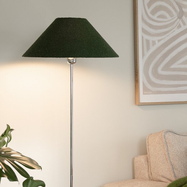 Lampadar Globen Lighting, Verde, Camera de zi, Țesătură / Textil, Modern