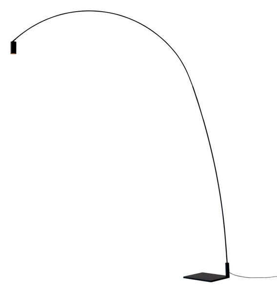 Lampadar Nemo Lighting, Fox, reglabil, Negru, Camera de zi, Metal, Modern