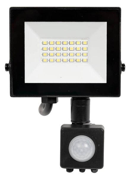 Proiector LED Slim Novelite 20W cu Senzor Miscare 6500K IP65 117x171x54mm, Lumina Exterior Puternica si Economica pentru Siguranta Casei Tale