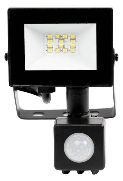 Proiector Slim LED SMD V4 Novelite 10W cu Senzor de Miscare 6500K IP65, Iluminat Exterior Eficient, Dimensiuni 96x151x54mm, Alb Rece Puternic