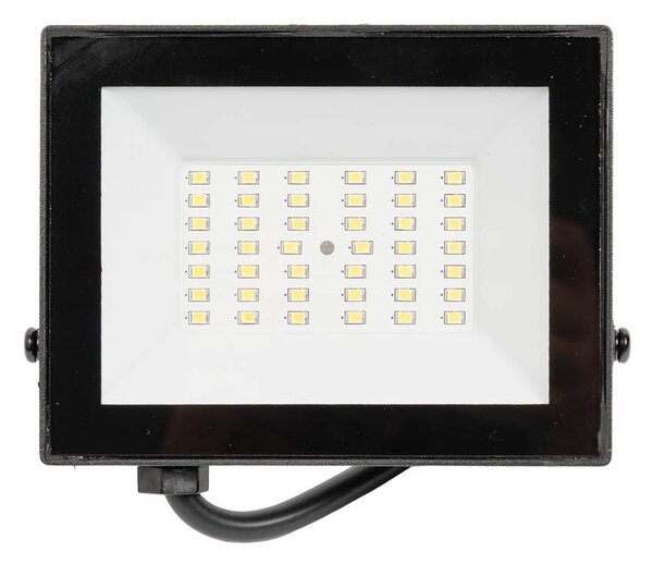 Proiector Slim LED SMD V4 Novelite 30W 6500K IP65, 143x125x25mm, Corp Iluminat Exterior Ultra-Subtire pentru Curti, Fatade si Zone Depozitare