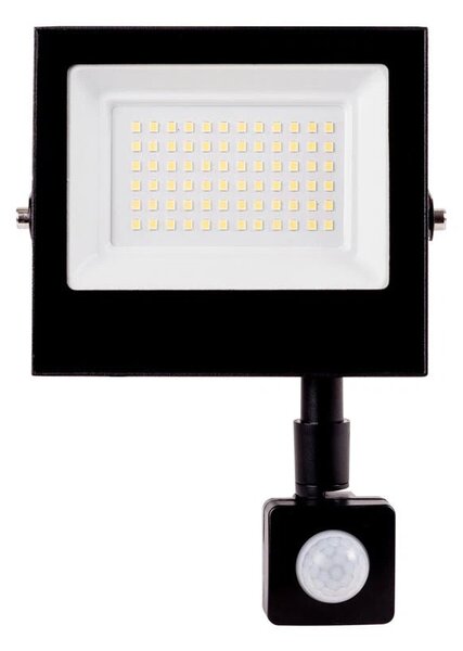 Proiector LED Homelight 50W cu Senzor Miscare 6400K Alb Rece IP65 128x113x23mm Lampa Exterior Inteligenta pentru Securitate Curti si Gradini