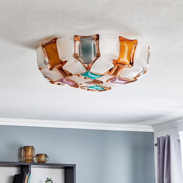 Plafoniere Slamp, Mida, reglabil, Multicolor, Camera de zi, Plastic, Design