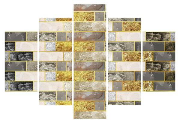 Tablou - Decor cu texturi (150x105 cm)