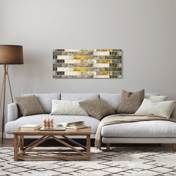 Tablou - Decor cu texturi (120x50 cm)