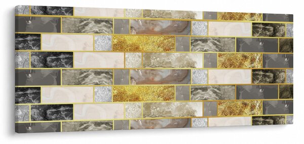 Tablou - Decor cu texturi (120x50 cm)