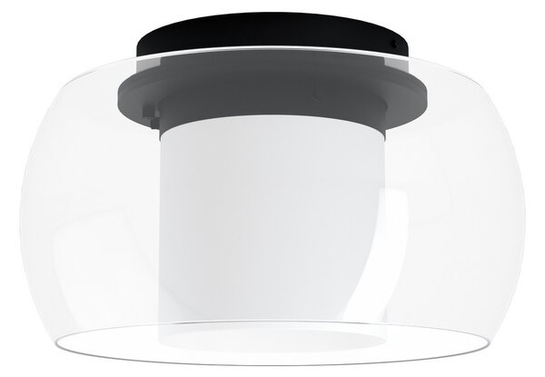 EGLO connect Briaglia- plafonieră C LED, reglabil, Transparent, Hol, Sticlă, Modern