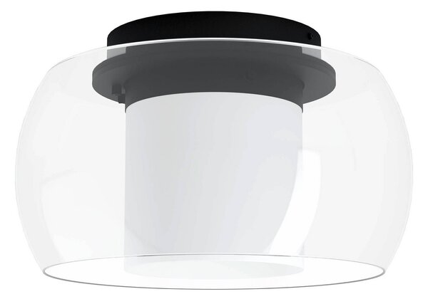EGLO connect Briaglia- plafonieră C LED, reglabil, Transparent, Hol, Sticlă, Modern