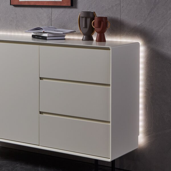 EGLO connect Stripe-Z RGBW bandă LED, 8m, reglabil, Alb, Camera de zi / sufragerie, Plastic