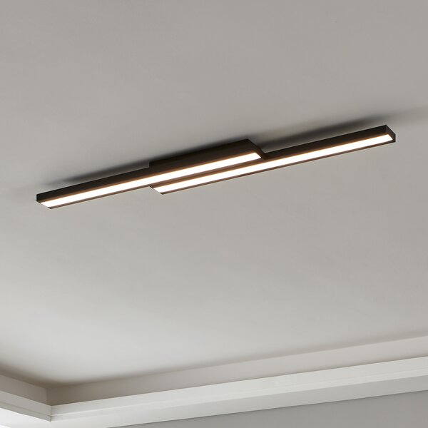 EGLO connect Saliteras-Z plafonieră LED negru, reglabil, Negru, Camera de zi / sufragerie, Metal, Modern