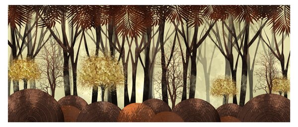 Tablou - Pădure decorativă (120x50 cm)