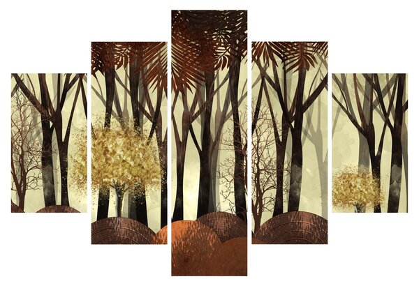 Tablou - Pădure decorativă (150x105 cm)